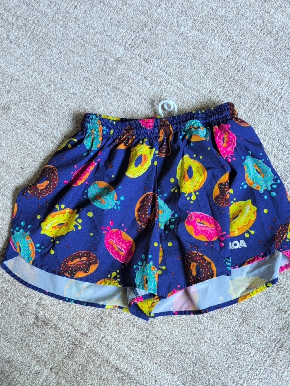 Men's BOA 3" Half Split Athletic Shorts with Donut Print